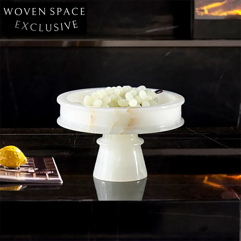 Luxury Natural Marble Art Decor Decorative Fruit Bowl for Modern Home