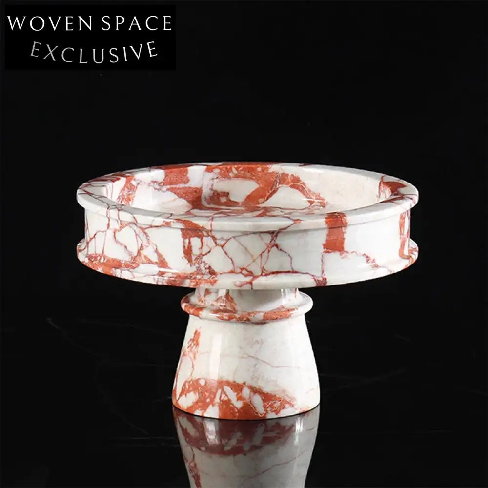 Luxury Natural Marble Art Decor Decorative Fruit Bowl for Modern Home