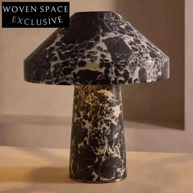 Luxury Natural Marble Mushroom LED Table Lamp for Modern Home Decor