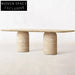 Luxury Natural Marble Square Coffee & Side Table Set, Modern Living Room Furniture