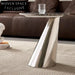 Luxury Natural Marble Top Gold Stainless Steel Round End Table for Sofa Corner