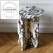 Luxury Natural Napoleon Black Marble Cube Base Modern Side Table