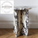 Luxury Natural Napoleon Black Marble Cube Base Modern Side Table