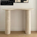 Luxury Natural Travertine Oval Coffee Table with Elegant Curved Edge Design