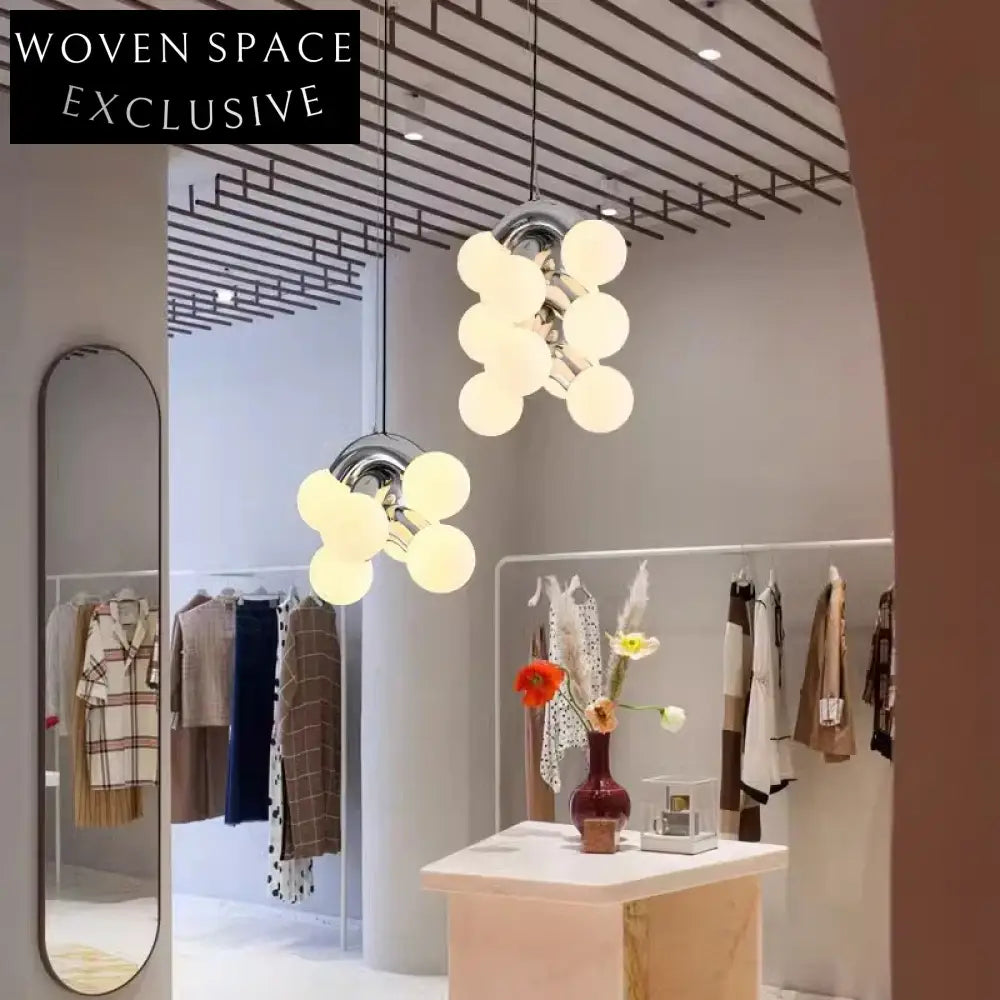 Luxury Nordic Ball Glass LED Ceiling Light Modern Chandelier Pendant Fixture