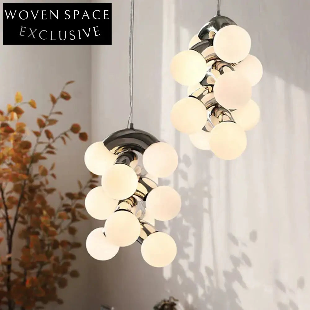 Luxury Nordic Ball Glass LED Ceiling Light Modern Chandelier Pendant Fixture