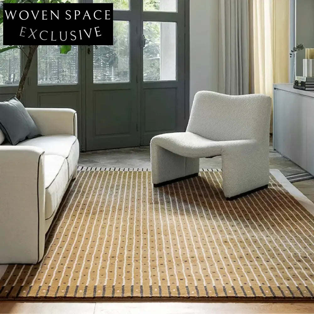 Luxury Nordic Modern Hand-Tufted Polyester Area Rug for Living Room Bedroom