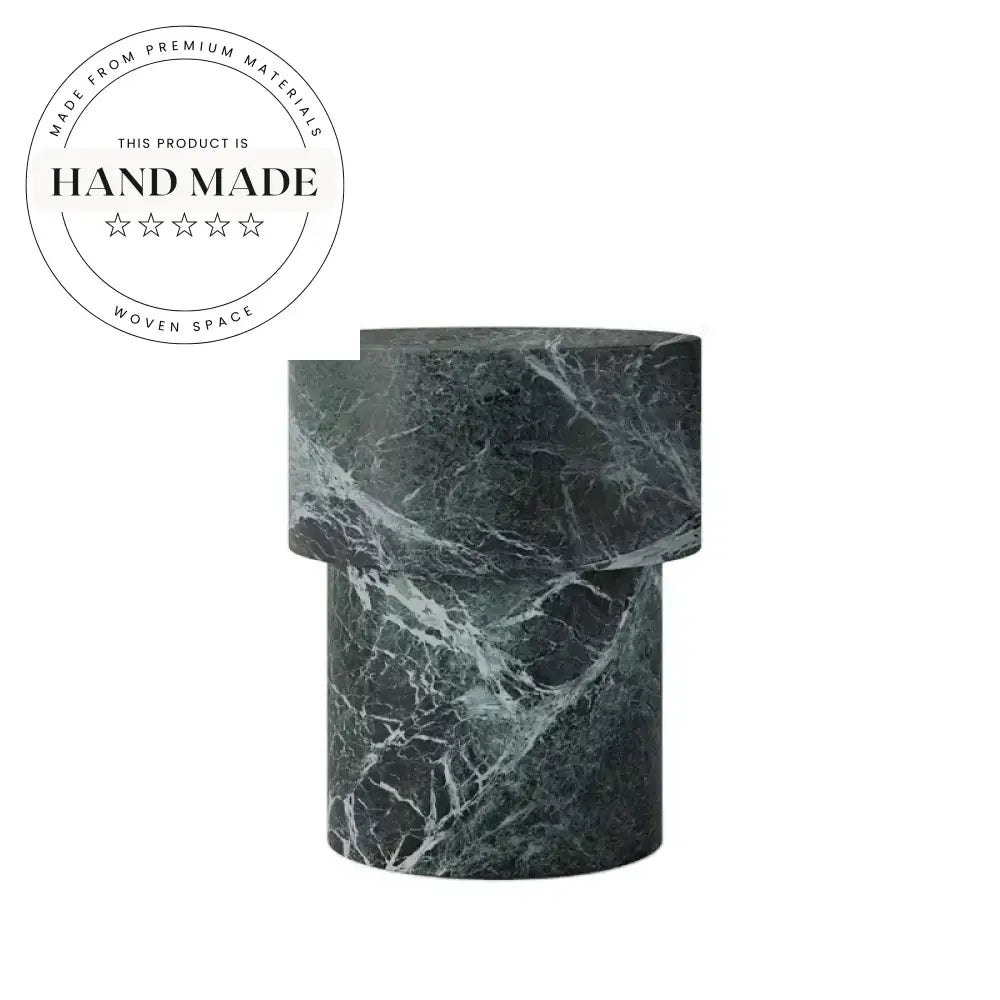 Luxury Nordic Modern Natural Travertine Stone Accent Side Table