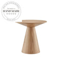 Luxury Nordic Round Solid Wood Modern Living Room End Table