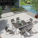 Luxury Outdoor Aluminum 6-Seater Dining Set for Patio & Resort Spaces