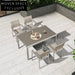 Luxury Outdoor Aluminum 6-Seater Dining Set for Patio & Resort Spaces