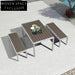 Luxury Outdoor Aluminum 6-Seater Dining Set for Patio & Resort Spaces