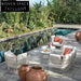 Luxury Outdoor Garden Aluminum Sectional Sofa Set with Quick-Dry Cushions