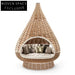 Luxury Outdoor Nest Bird Round Swing Chair Resin Rattan Hanging Bed