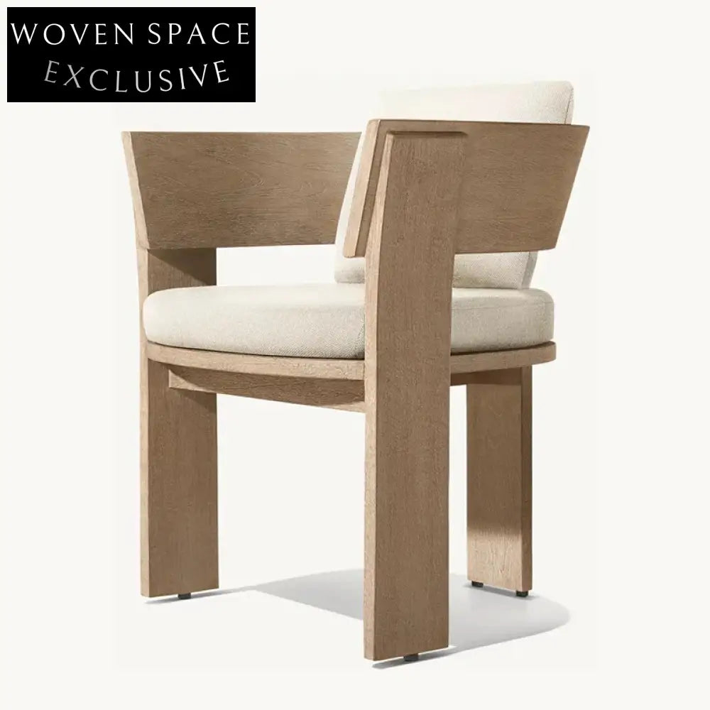 Luxury Outdoor Teak Wood Dining Set with Chairs for Patio Garden