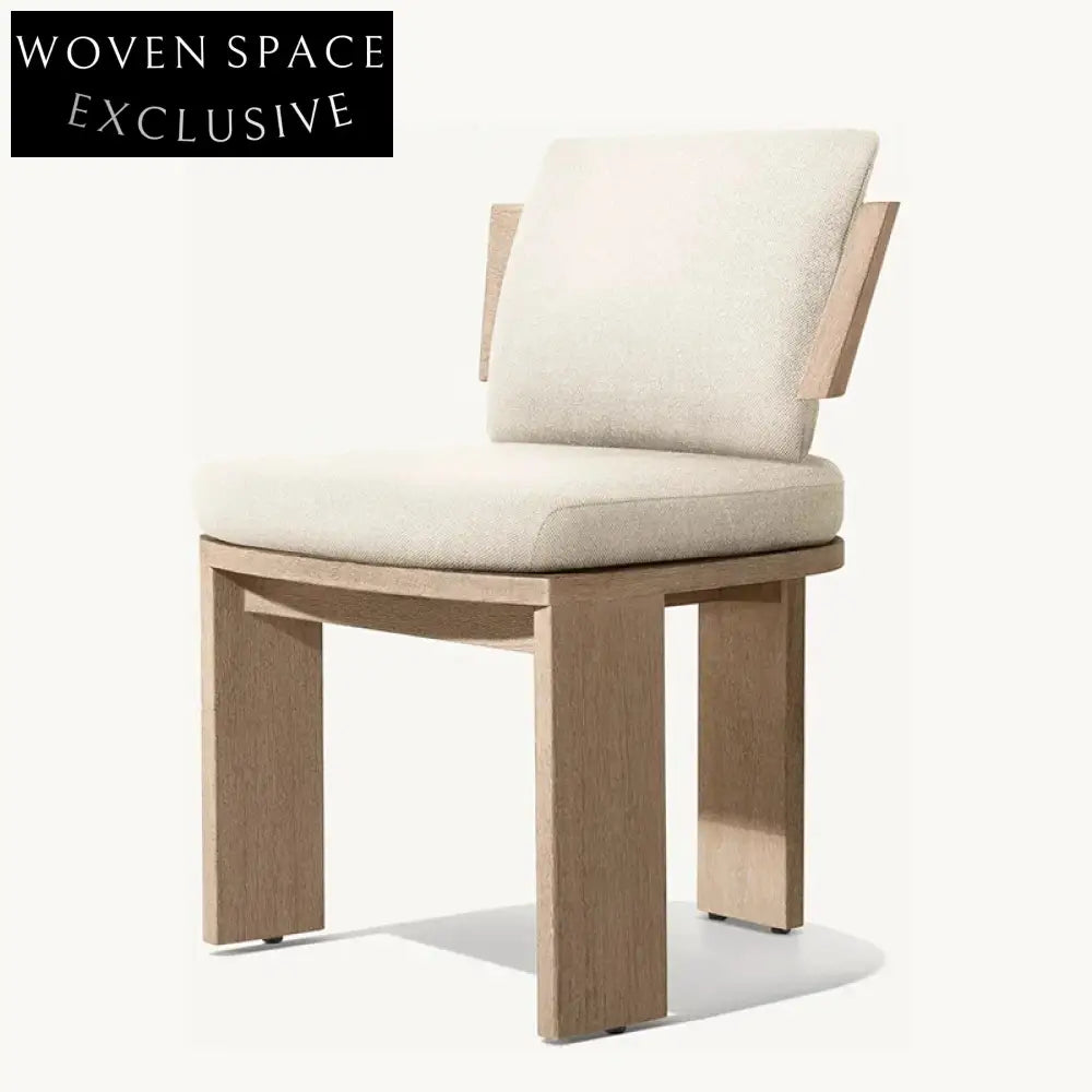 Luxury Outdoor Teak Wood Dining Set with Chairs for Patio Garden