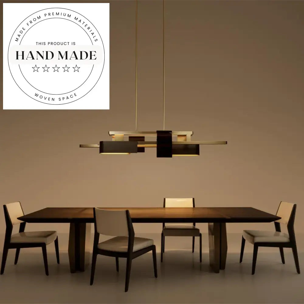 Luxury Oval Solid Wood Oak and Walnut Modern Dining Table