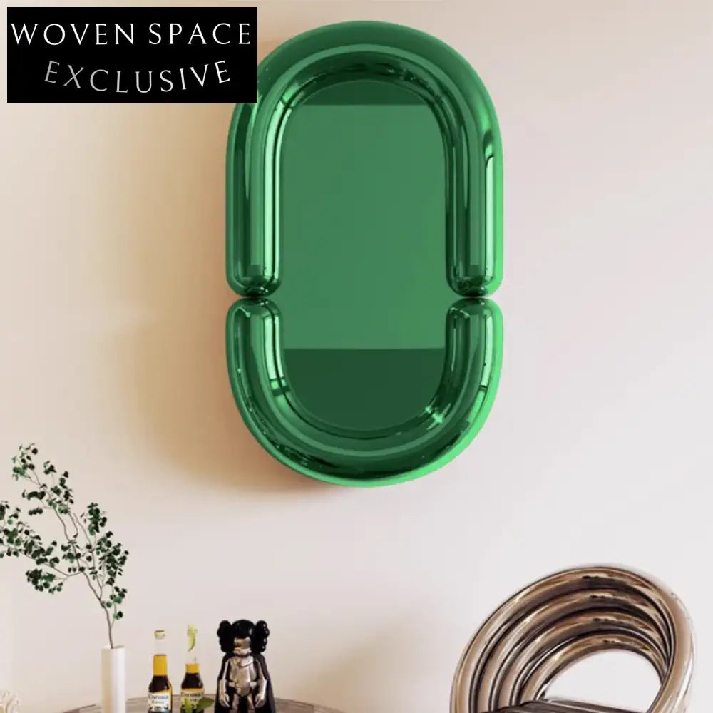 Luxury Oval Stainless Steel Wall Art Decor Mirror for Elegant Home Spaces