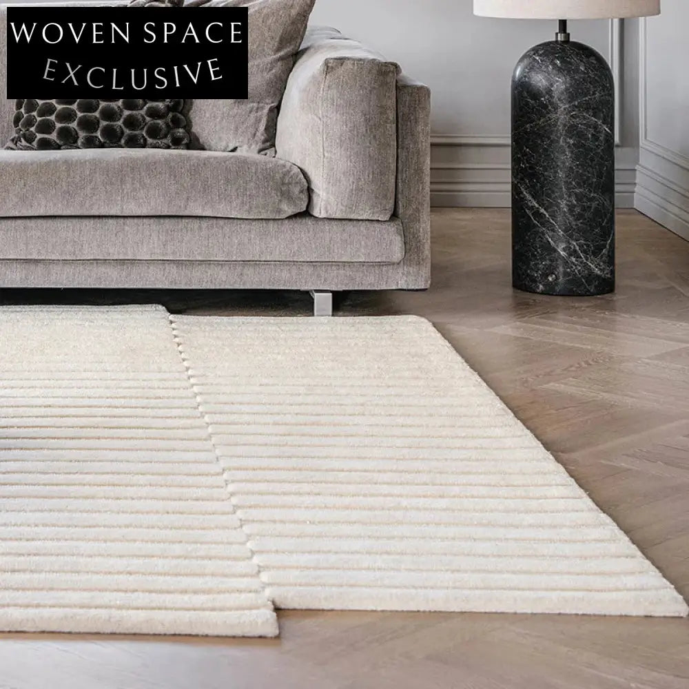 Luxury Polyester Modern Abstract Irregular Area Rug for Living Room Bedroom Carpet
