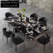 Luxury Rectangular 6-Seater Marble Dining Table, High-End Design