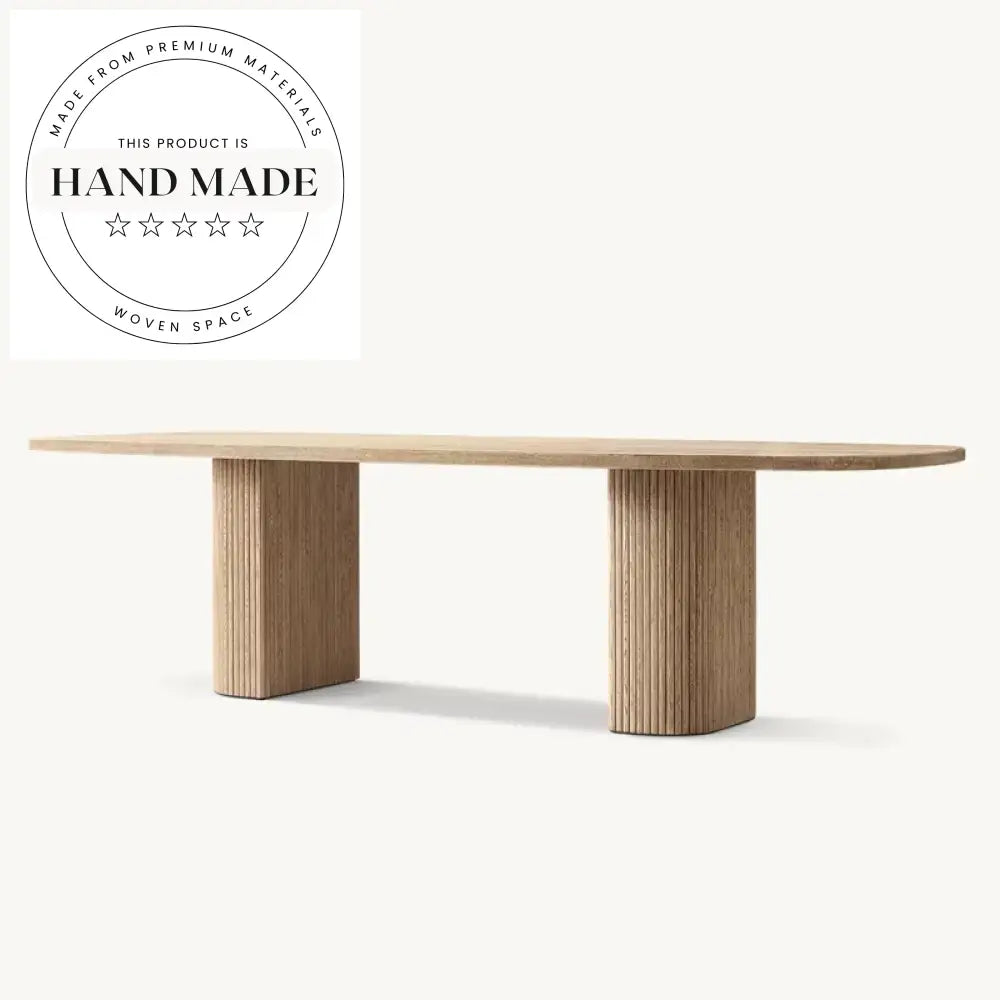 Luxury Rectangular Antique Wood 8 Seater Modern Dining Table