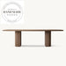 Luxury Rectangular Antique Wood 8 Seater Modern Dining Table