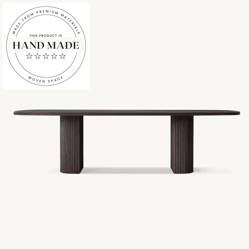 Luxury Rectangular Antique Wood 8 Seater Modern Dining Table