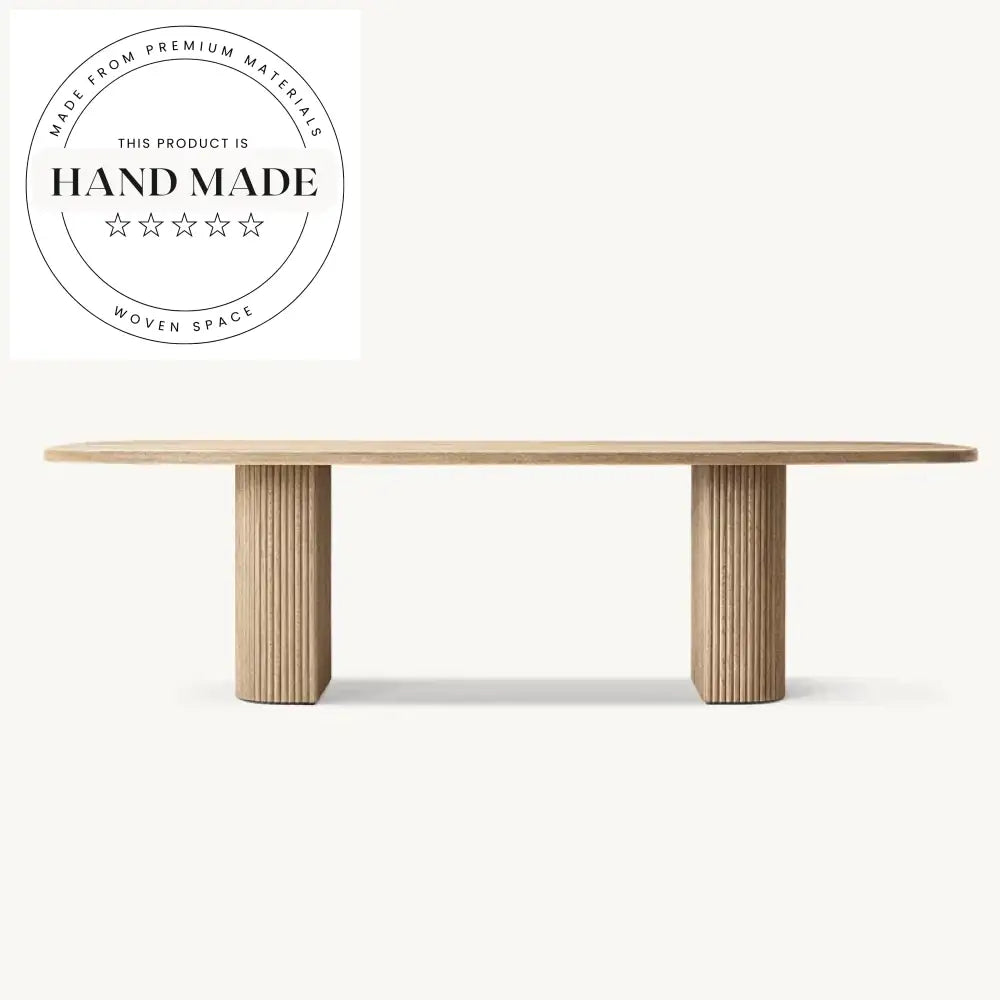 Luxury Rectangular Antique Wood 8 Seater Modern Dining Table