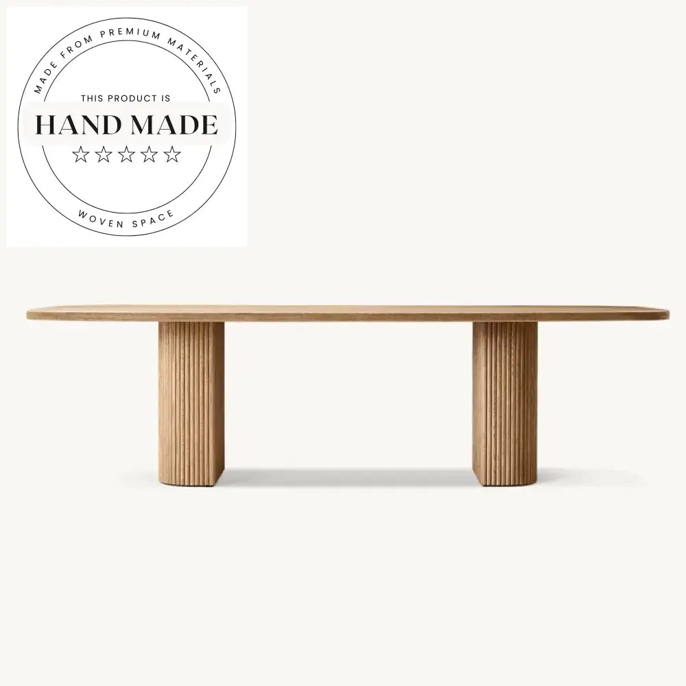 Luxury Rectangular Antique Wood 8 Seater Modern Dining Table