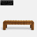 Luxury Red Velvet Modern Long Bed End Ottoman Bench for Bedroom Dressing