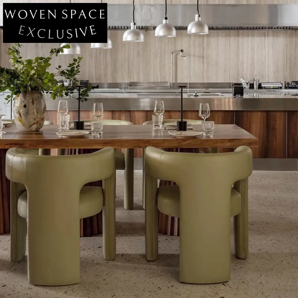 Luxury Retro Solid Wood Dining Table for 6-8 Guests, Home Restaurant