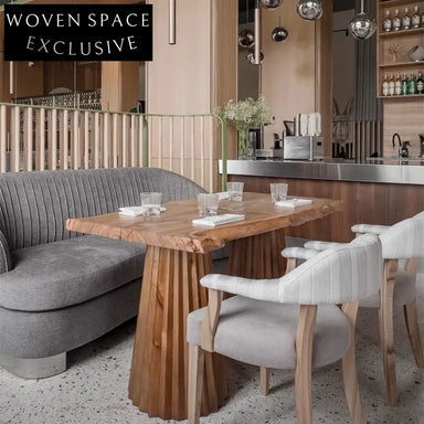 Luxury Retro Solid Wood Dining Table for 6-8 Guests, Home Restaurant