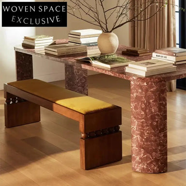 Luxury Retro Velvet Bed End Bench Ottoman for Hotel and Home Bedroom