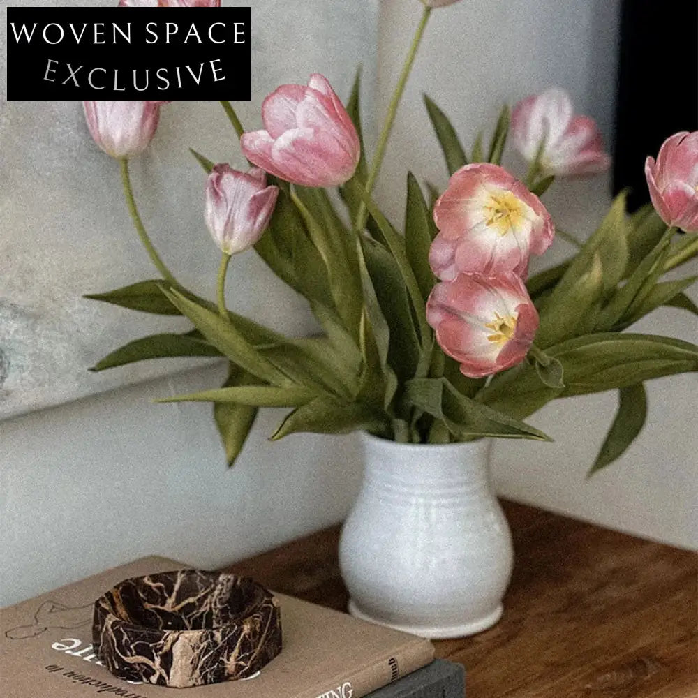 Luxury Round Coffee Marble Decorative Tray - Modern Home Accent Piece