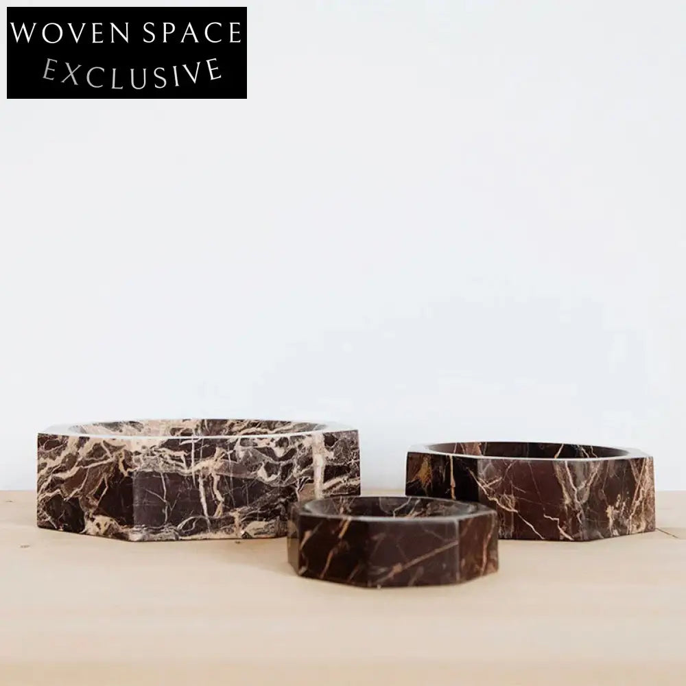 Luxury Round Coffee Marble Decorative Tray - Modern Home Accent Piece