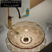 Luxury Round Crystal Glass Vessel Sink for Modern Bathroom Countertop Wash Basin