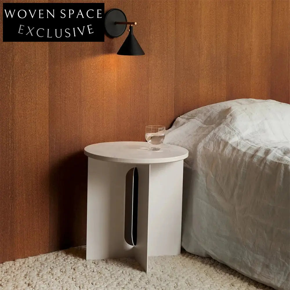 Luxury Round Marble Top Living Room Coffee Table with Metal Base