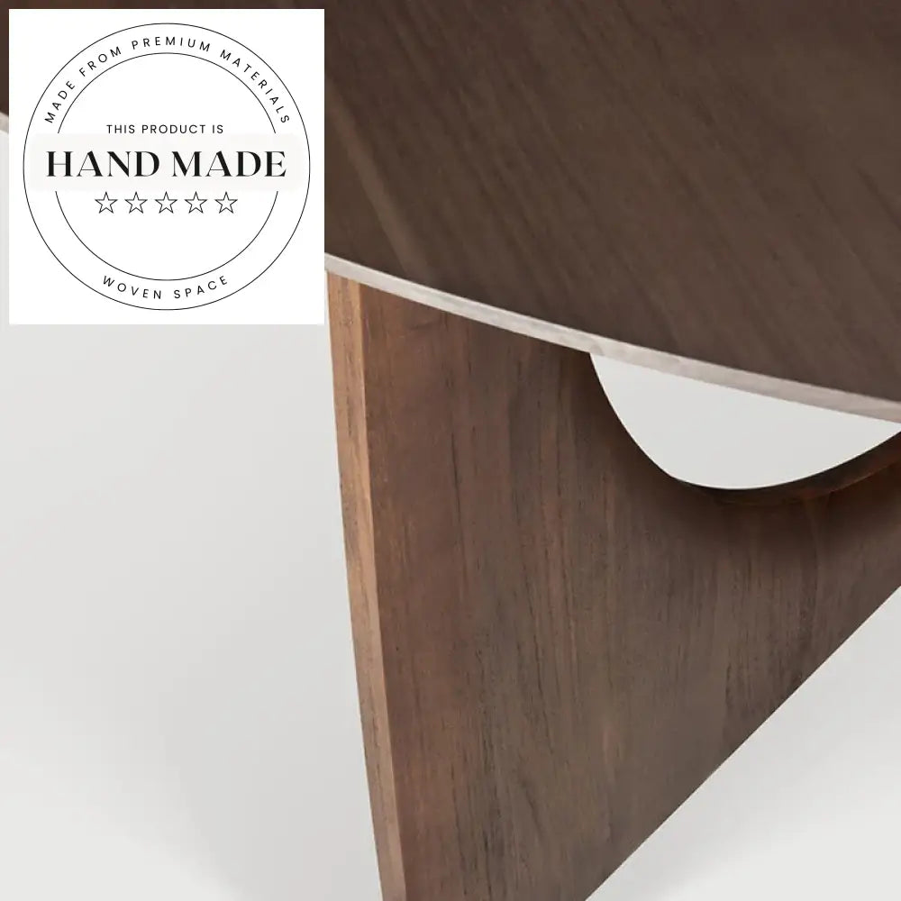 Luxury Round Walnut Wood Roulette 8 Seater Modern Dining Table