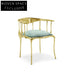Luxury Royal Brass Velvet Dining Chair for Elegant Hotel & Home Decor