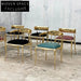 Luxury Royal Brass Velvet Dining Chair for Elegant Hotel & Home Decor