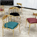 Luxury Royal Brass Velvet Dining Chair for Elegant Hotel & Home Decor