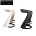 Luxury Saddle Leather Bar Stool with Solid Wood Frame for Kitchens