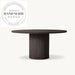 Luxury Solid Oak Round Wood Midcentury Antique Dining Table Set