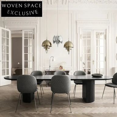 Luxury Solid Oak Wood Rectangular Nordic Style Dining Table