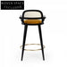 Luxury Solid Wood Backrest Bar Stool, Commercial & Home Use Chair