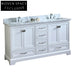 Luxury Solid Wood Bathroom Vanity Cabinet, Marble Top, Soft-Close Storage