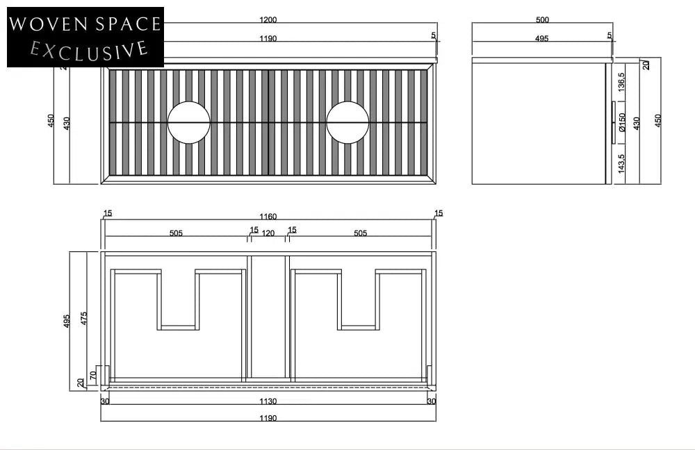 Luxury Solid Wood Bathroom Vanity Cabinet with Premium Marble Top