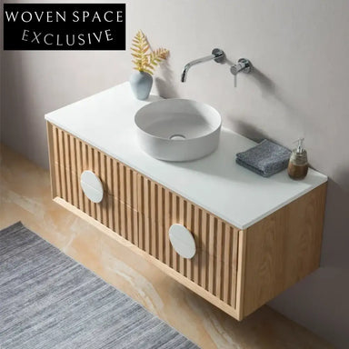 Luxury Solid Wood Bathroom Vanity Cabinet with Premium Marble Top