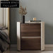 Luxury Solid Wood Bedside Table with Contemporary Design and Storage Drawer
