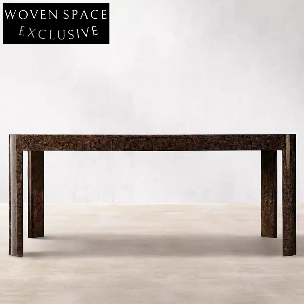 Luxury Solid Wood Burl Veneer Hotel Home Office Bedroom Dressing Table